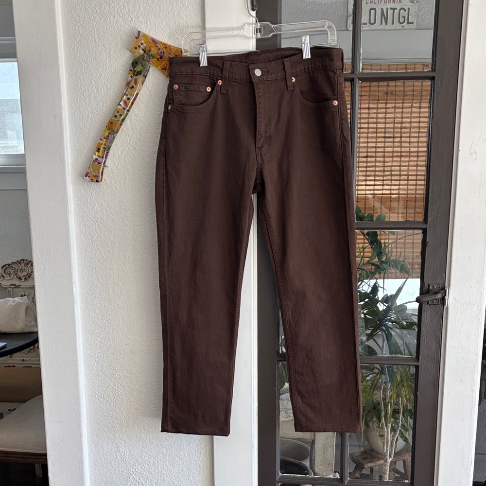 Levi's Men's Dark Brown 511 Straight Jeans 32x30